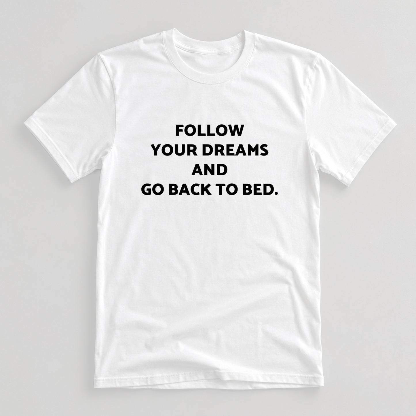 Tricou Back To Bed - Alb
