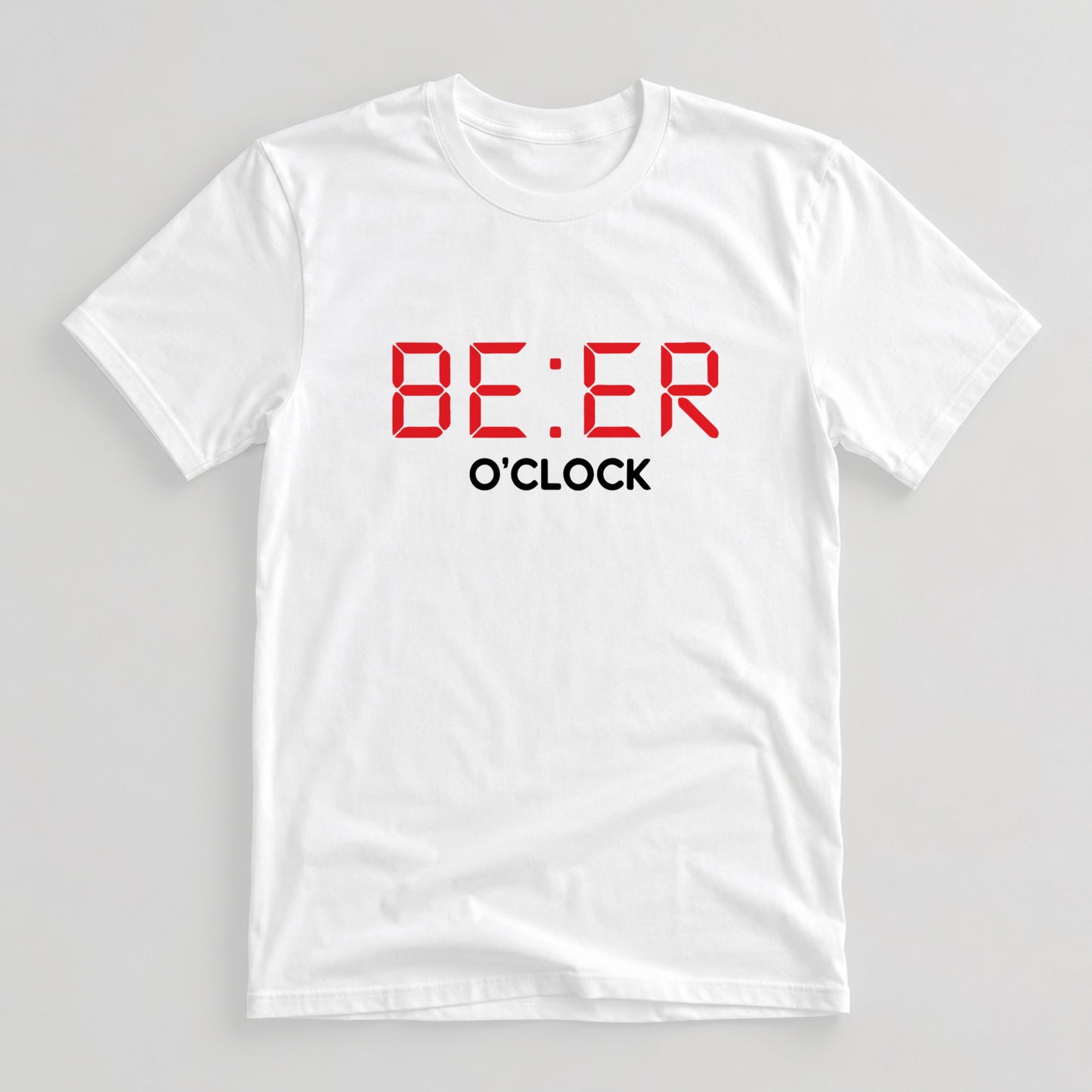 Tricou Beer O’Clock - Alb