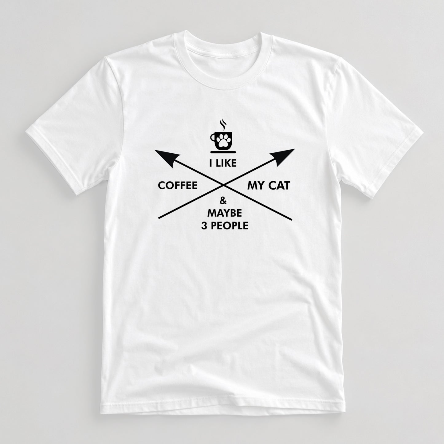 Tricou Coffee, Cat & Maybe 3 People