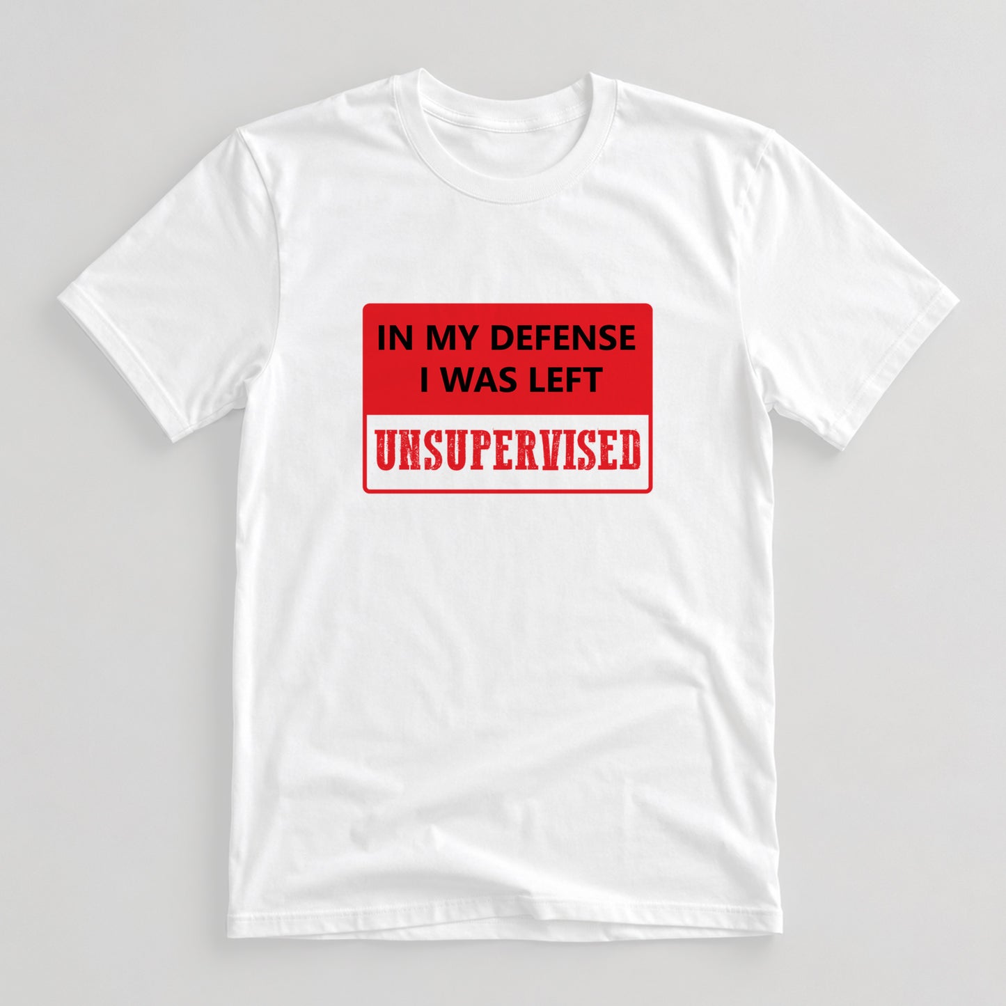 Tricou Unsupervised - Alb