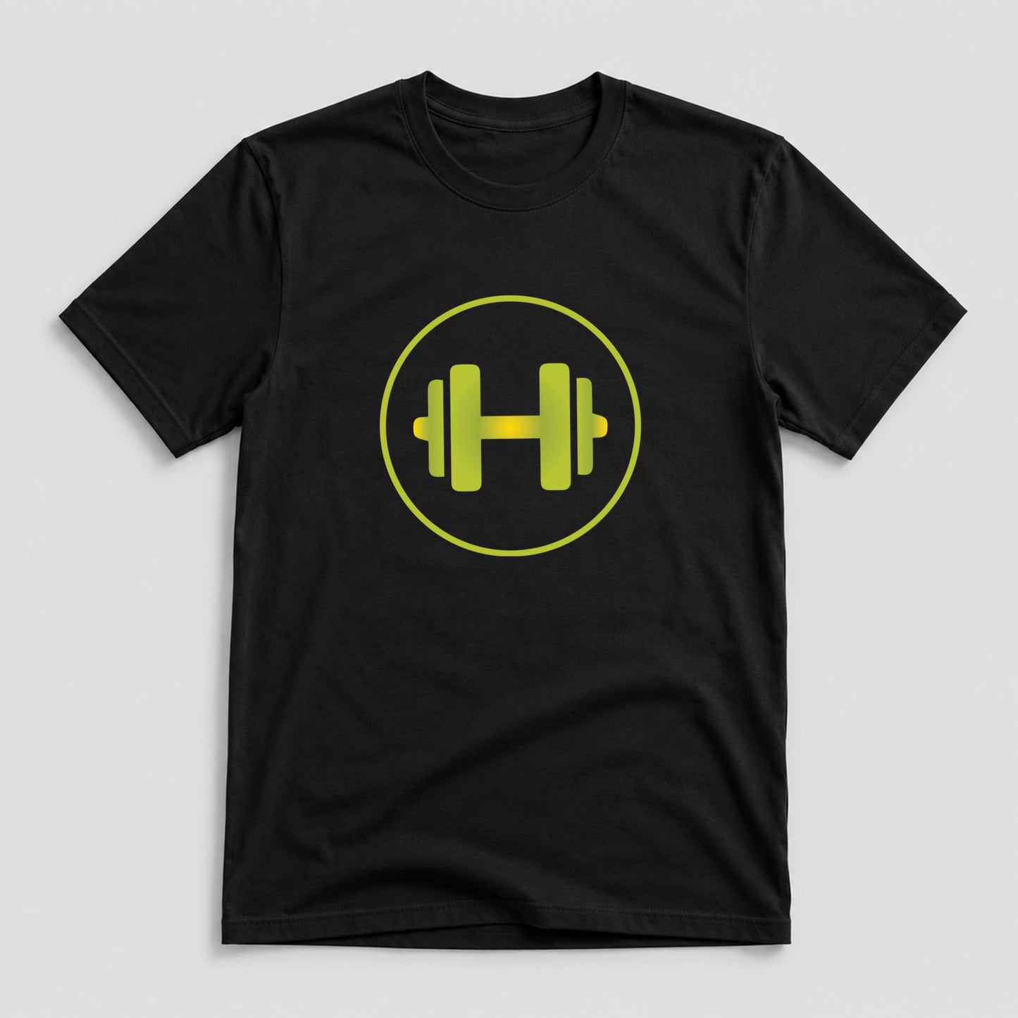 Tricou Funny Gym Dumbbell Mode - Negru
