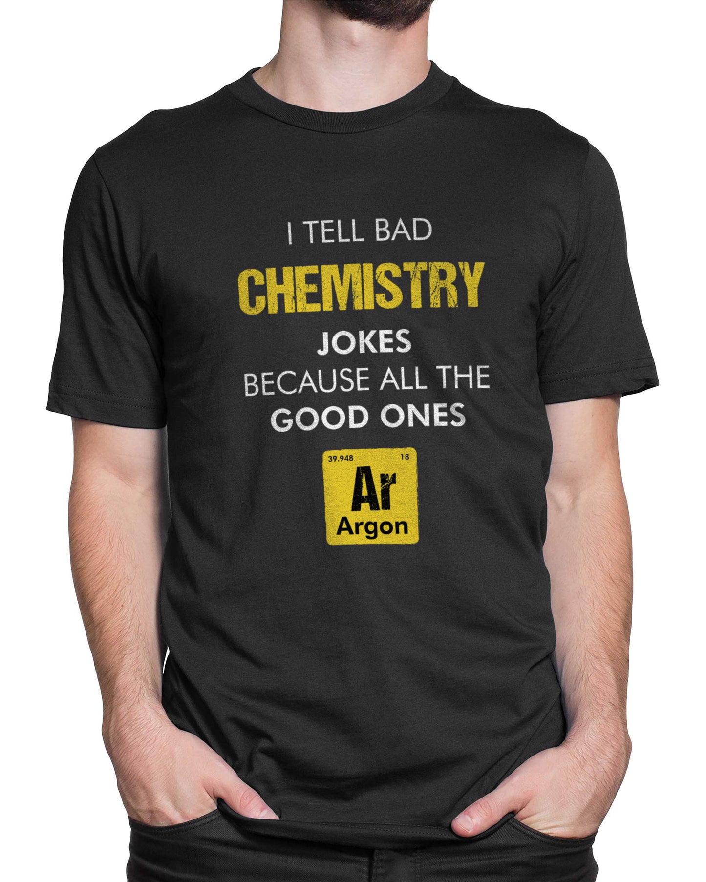 Tricou Geek Bad Jokes Loading - Negru - tricou cu mesaj