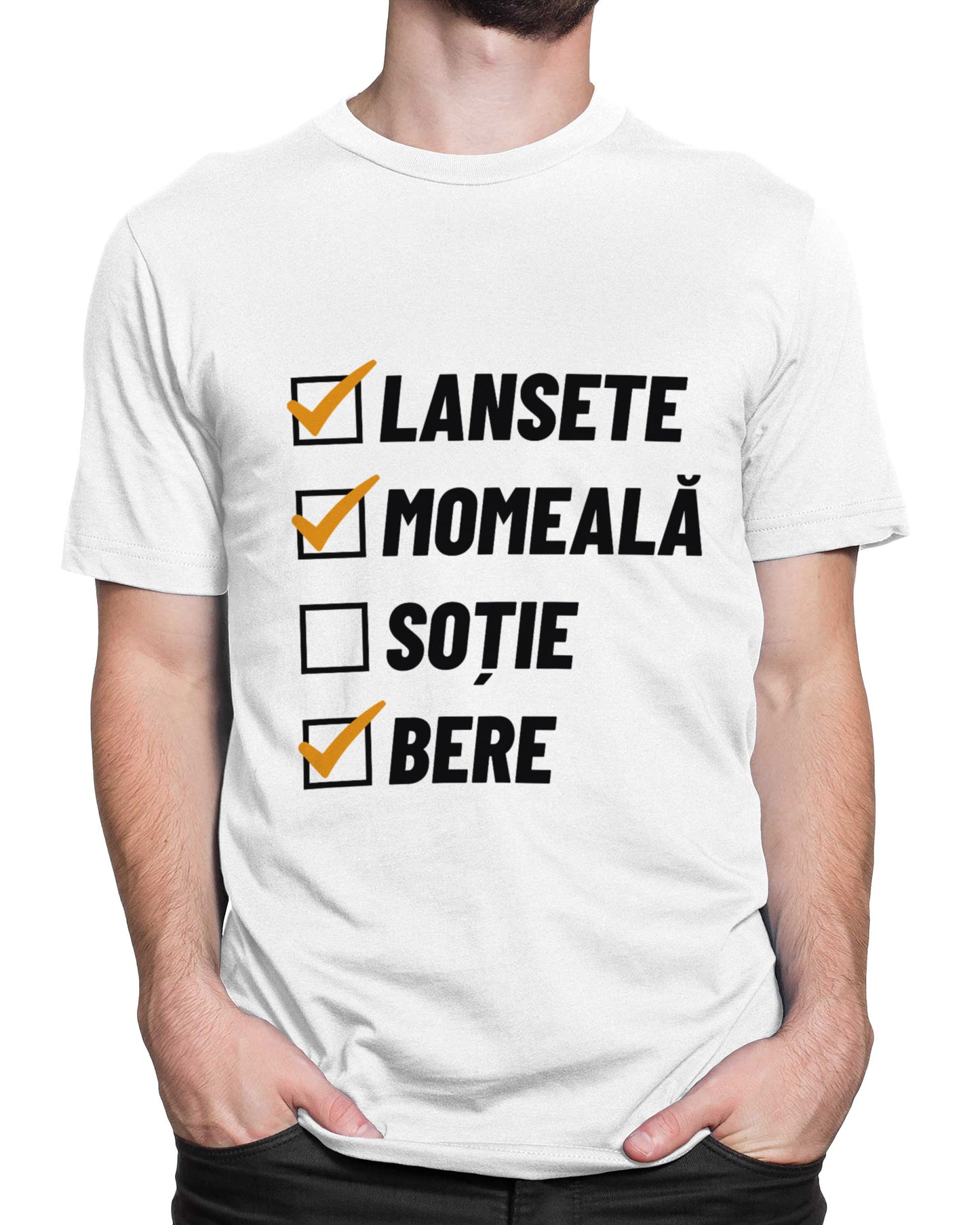 Tricou Pescar Lista Pescarului - Alb - tricou cu mesaj