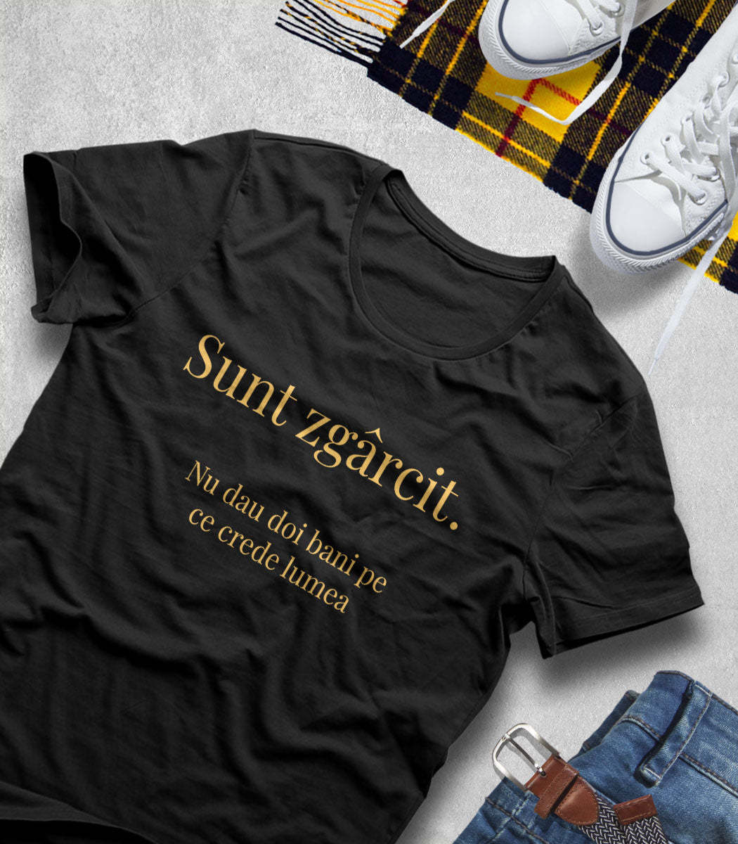 Tricou Bărbat Zgârcit - Mesaj Haios Românesc