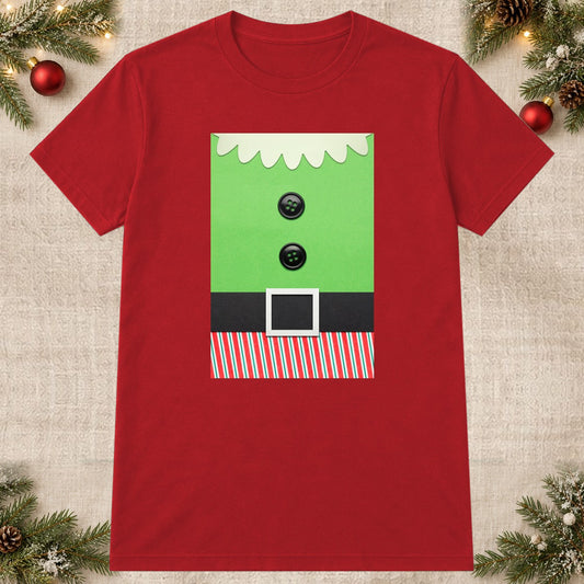 Tricou de Crăciun Christmas Belt - Roșu - imagine principală pătrată