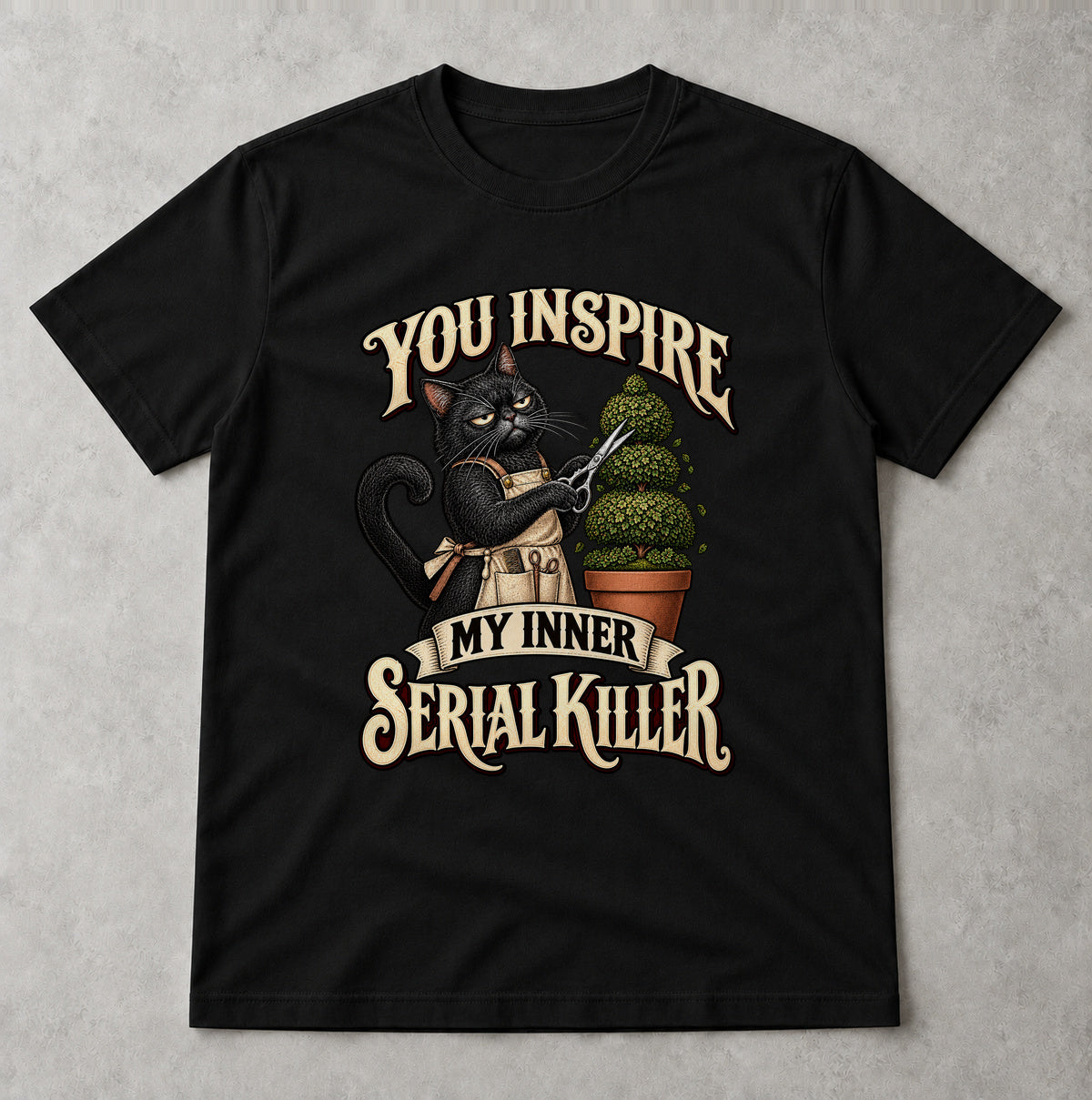Tricou Inner Serial Killer - Negru - Sarcasm fără Filtru