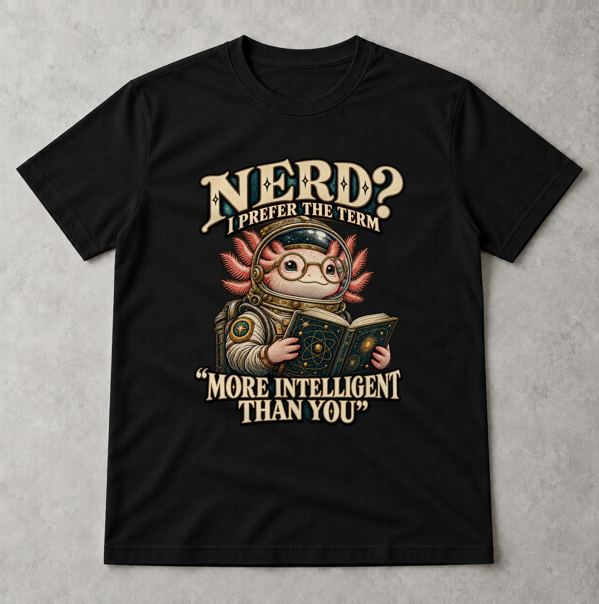 Tricou Nerd - More Intelligent Than You - Negru - Sarcasm fără Filtru