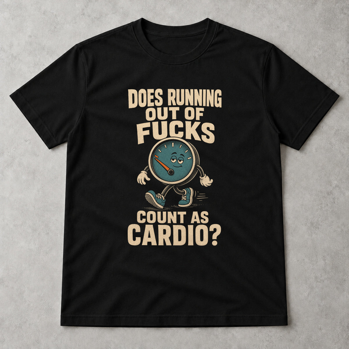 Tricou Running Out of Fucks - Negru - Sarcasm fără Filtru