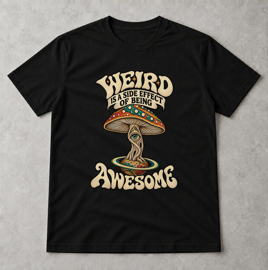 Tricou Weird and Awesome - Negru - Sarcasm fără Filtru