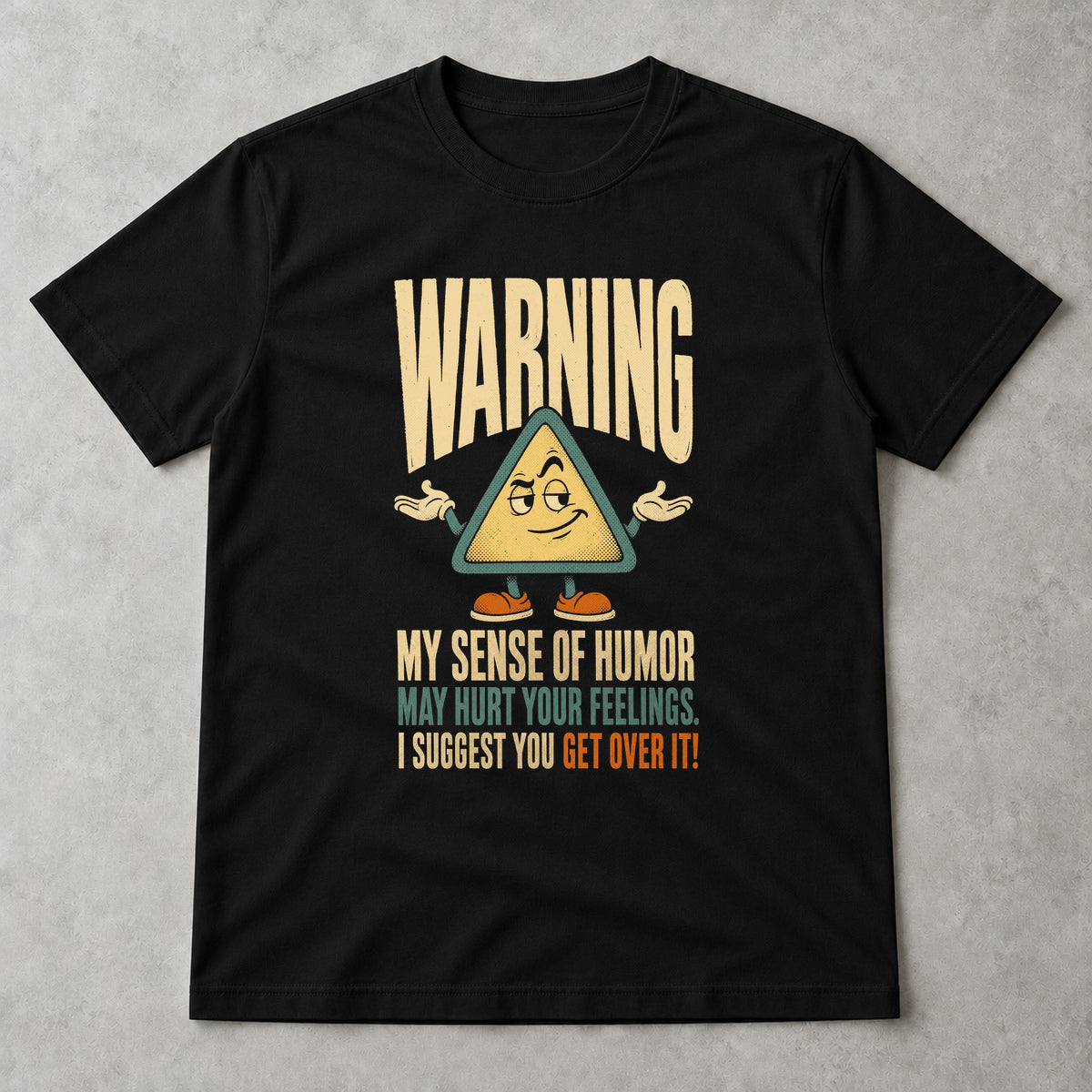 Tricou Warning - My Sense of Humor - Negru - Sarcasm fără Filtru