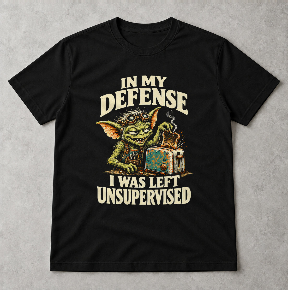 Tricou Left Unsupervised - Negru - Sarcasm fără Filtru
