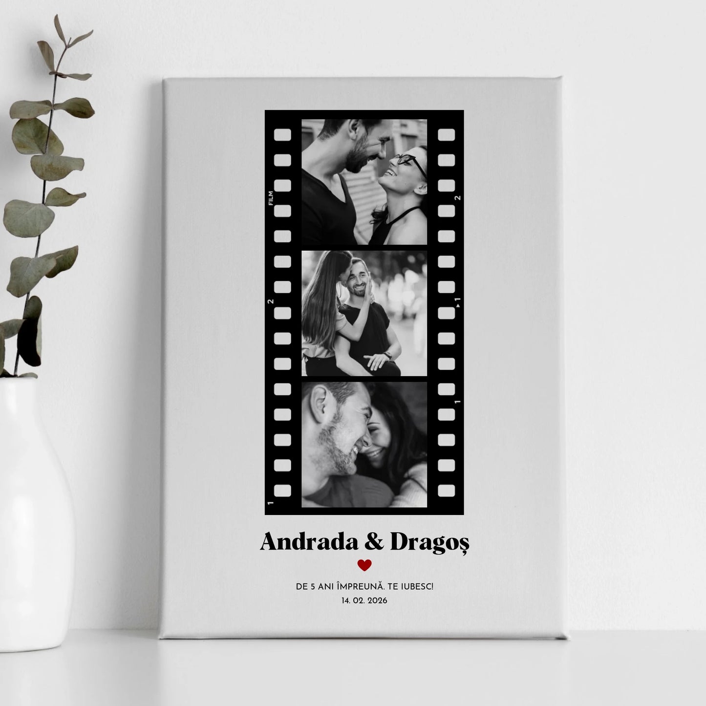 Tablou Personalizat Old Film - Cadou Vintage Cuplu