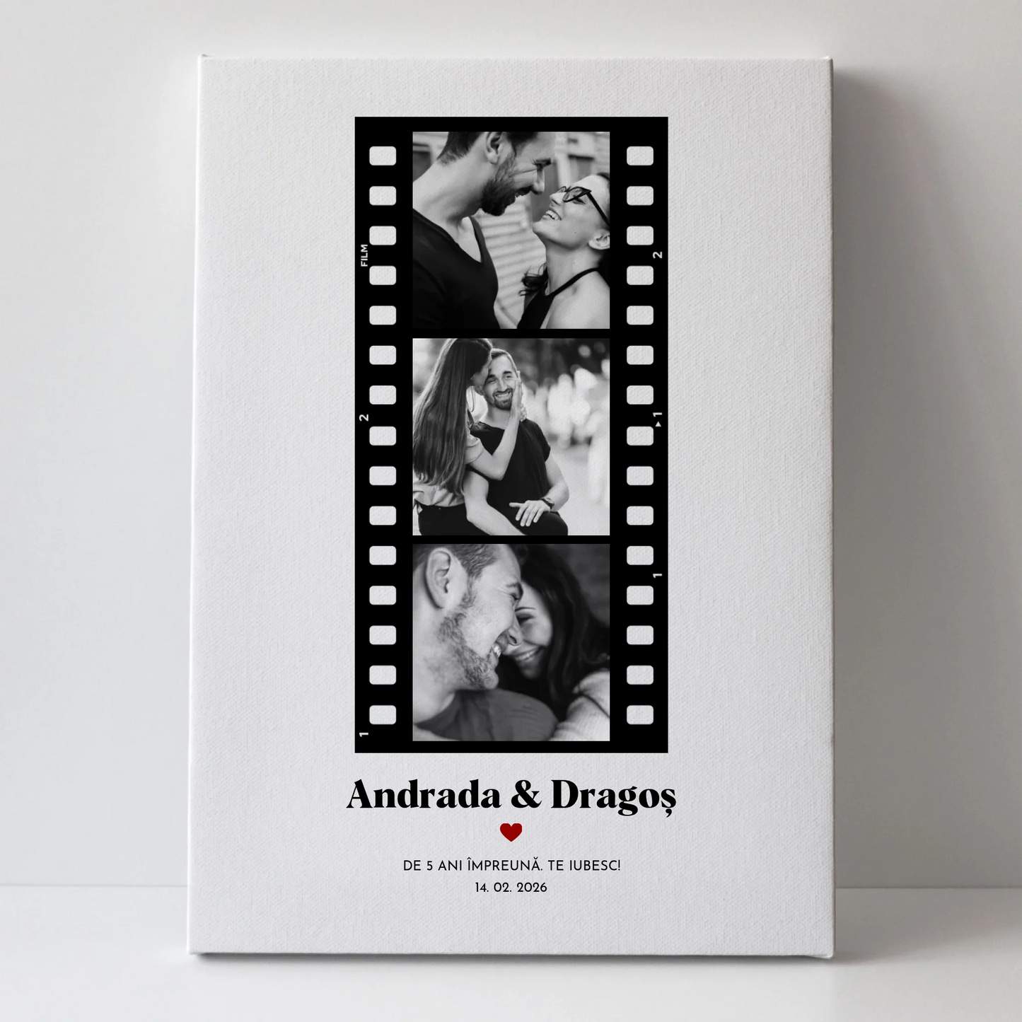 Tablou Personalizat Old Film - Cadou Vintage Cuplu