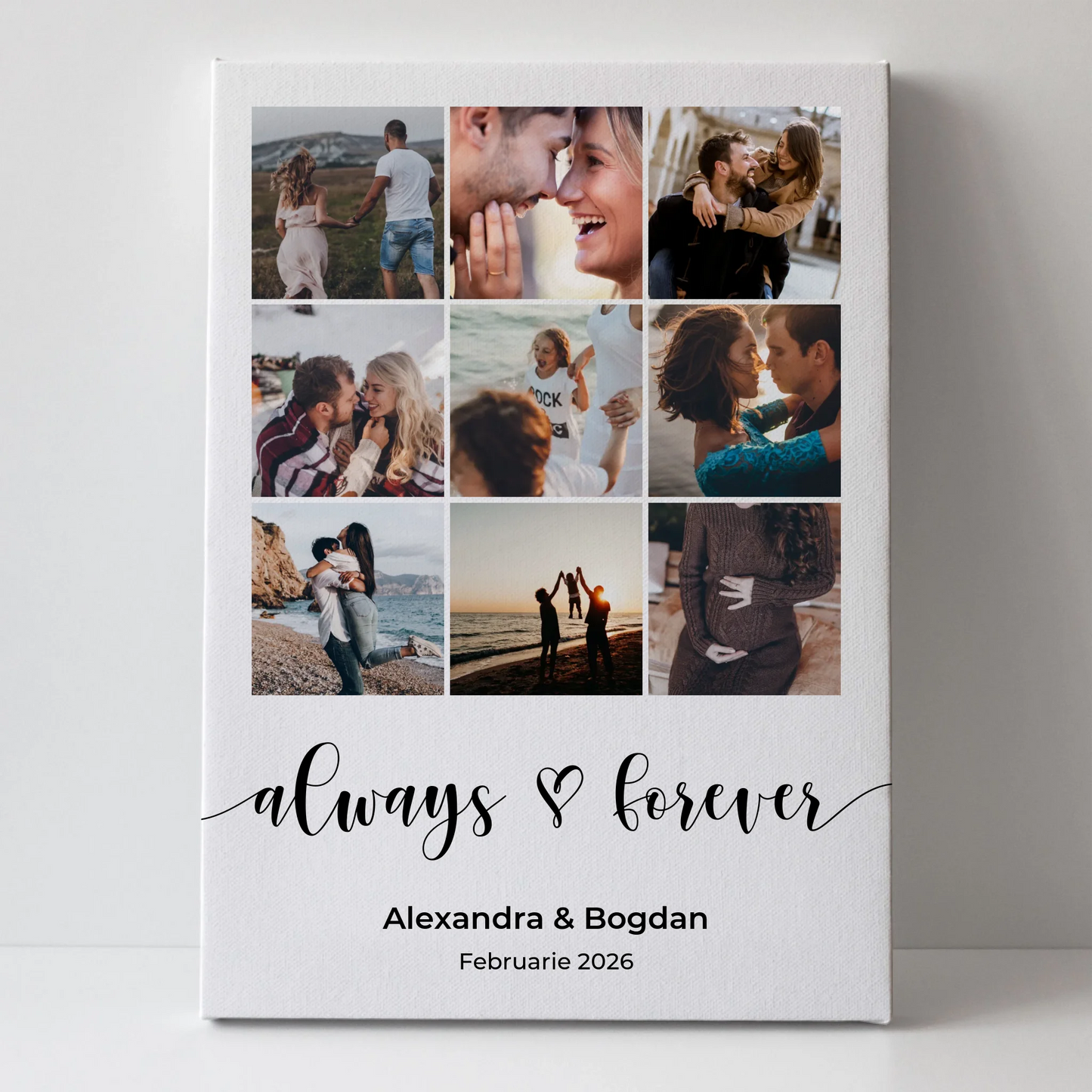 Tablou Personalizat Always and Forever - Cadou Cuplu