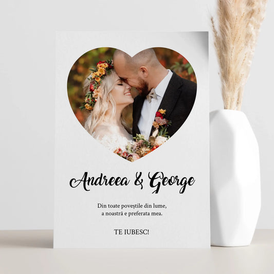 Tablou Personalizat Inima Mea - Cadou Romantic Cuplu