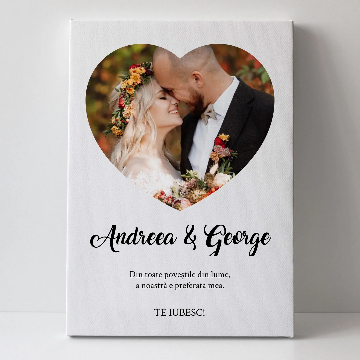 Tablou Personalizat Inima Mea - Cadou Romantic Cuplu