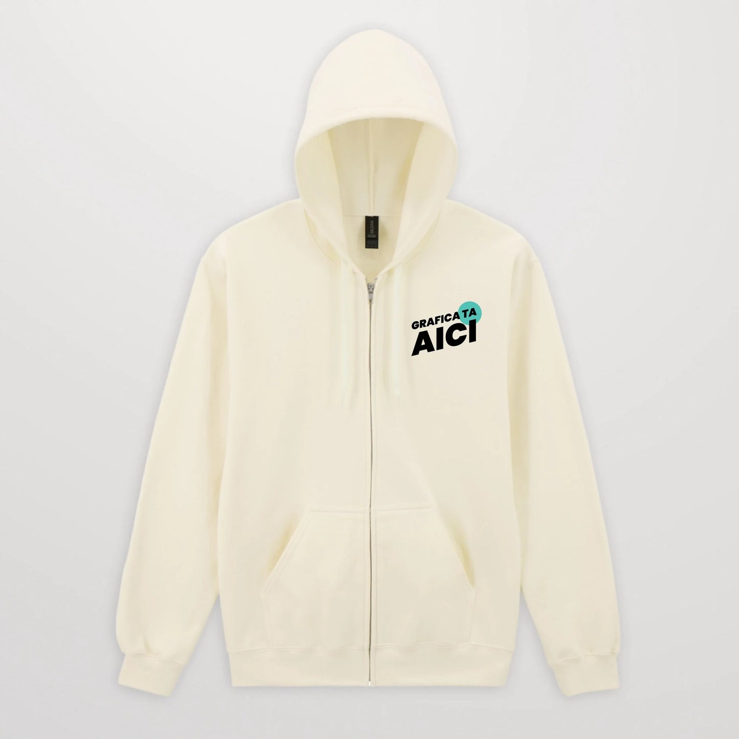 hanorac-alb-off-white-fermoar