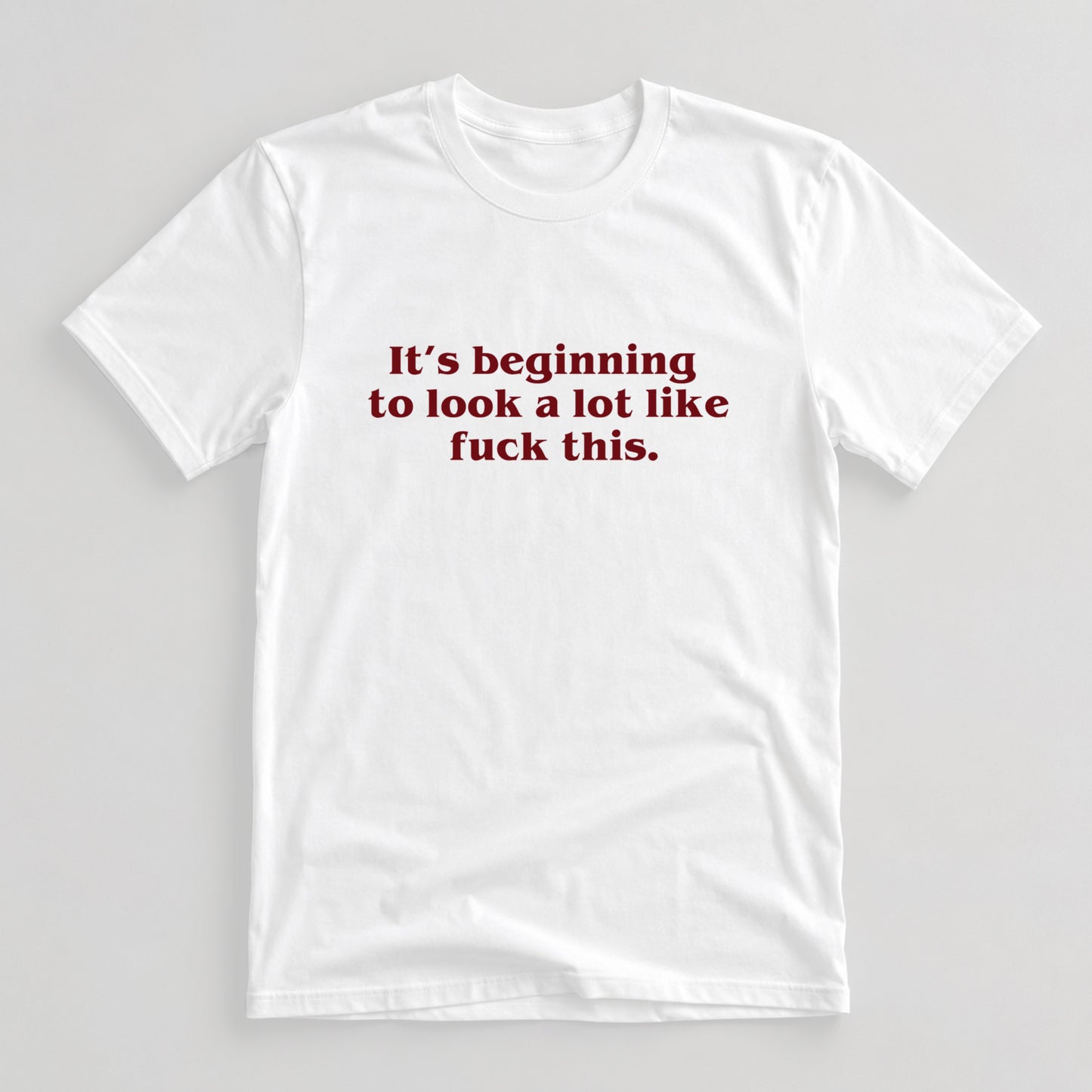 Tricou In The Beginning - Alb