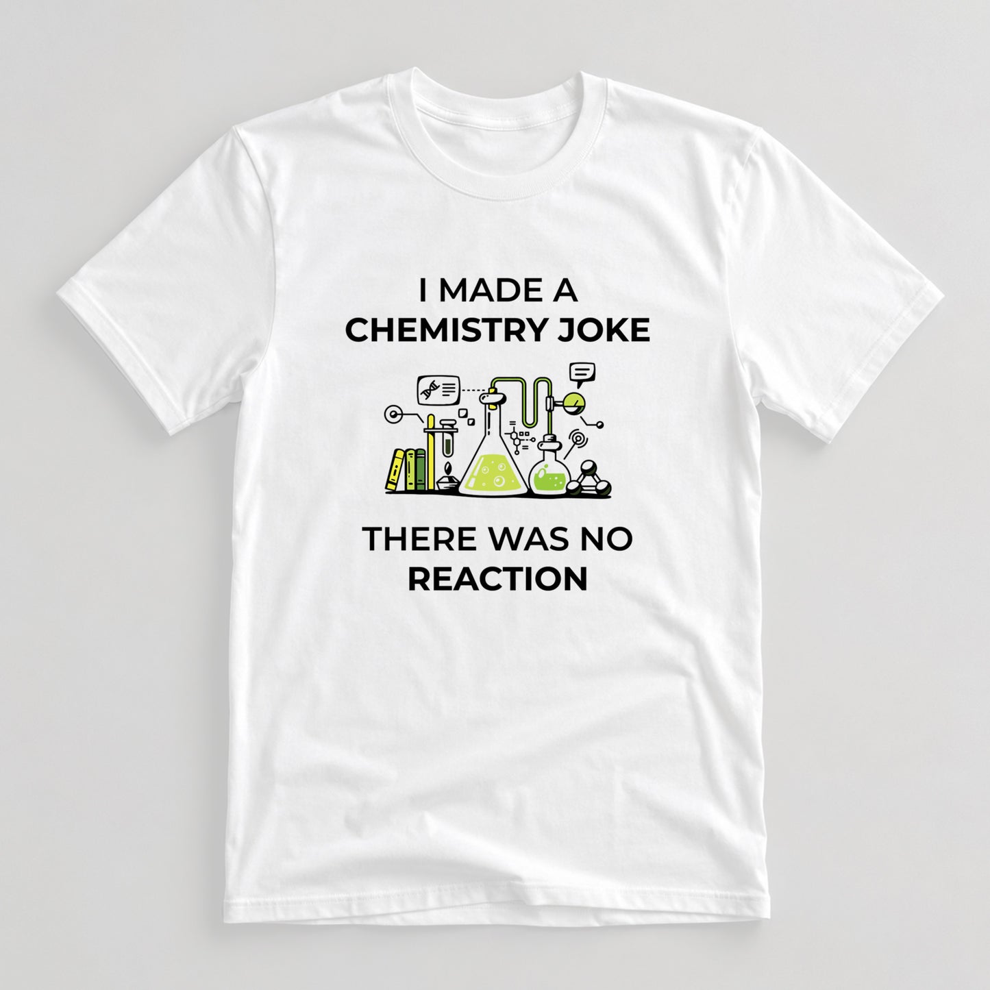 Tricou Geek Chemistry Joke - Alb