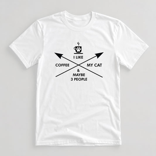 Tricou Coffee, Cat & Maybe 3 People