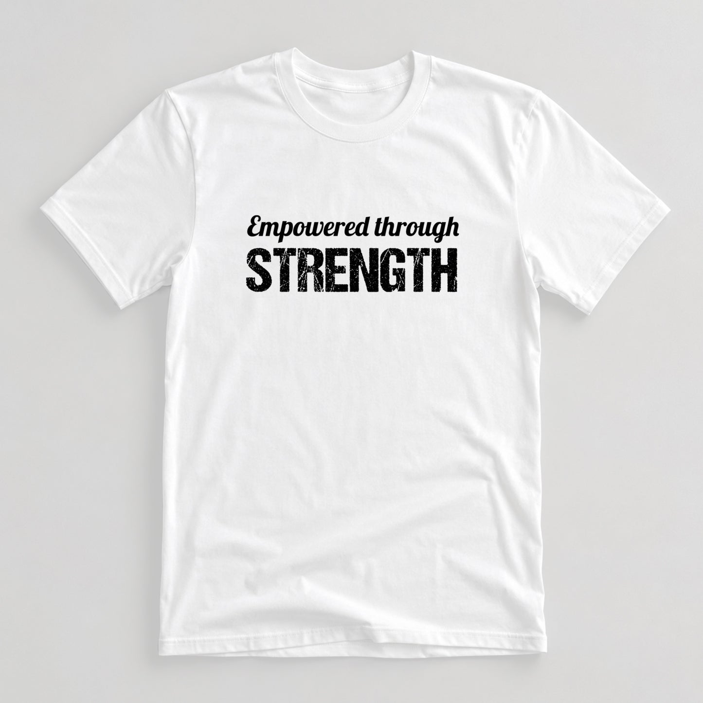 Tricou Funny Gym Empowered - Alb