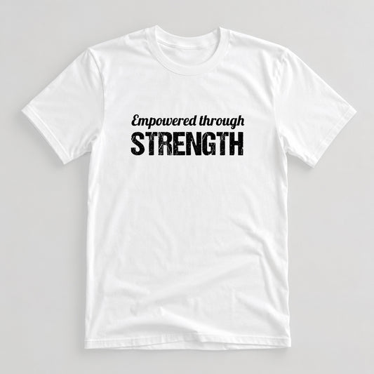 Tricou Funny Gym Empowered - Alb