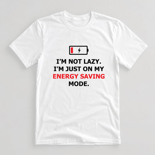 Tricou Energy Saving Mode - Alb
