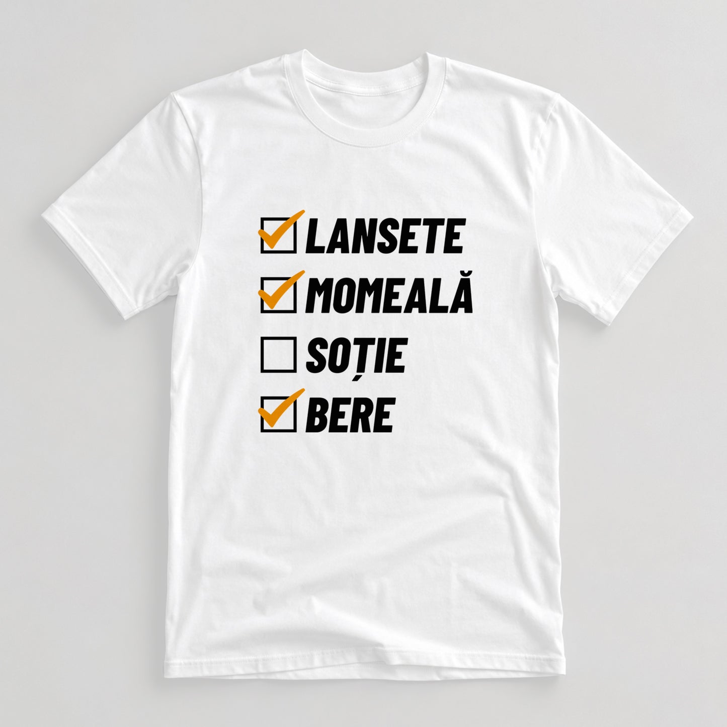 Tricou Pescar Lista Pescarului - Alb