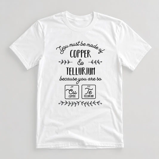 Tricou Geek CuTe Chemistry Joke - Alb