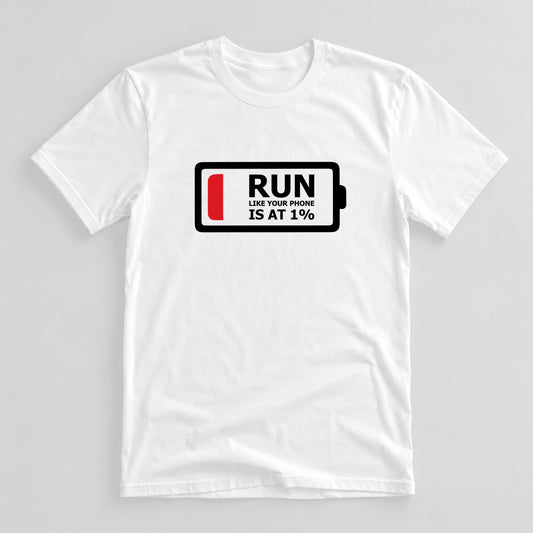 Tricou I Run On Low Battery