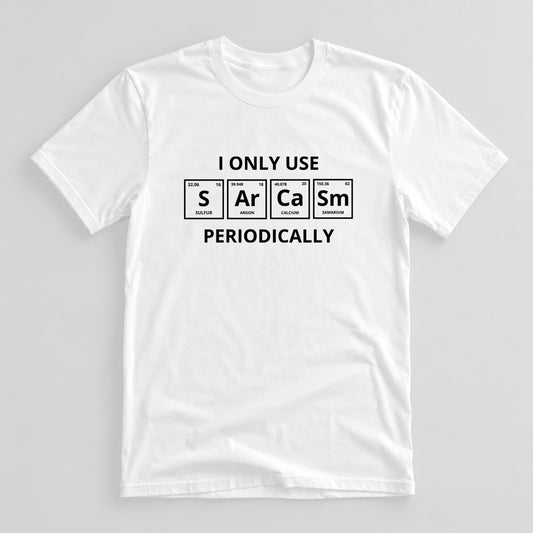Tricou Geek Sarcasm Percentage - Alb