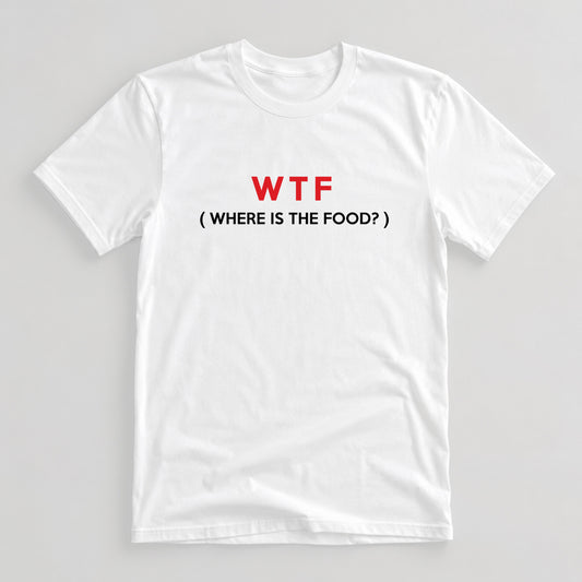 Tricou WTF - Alb