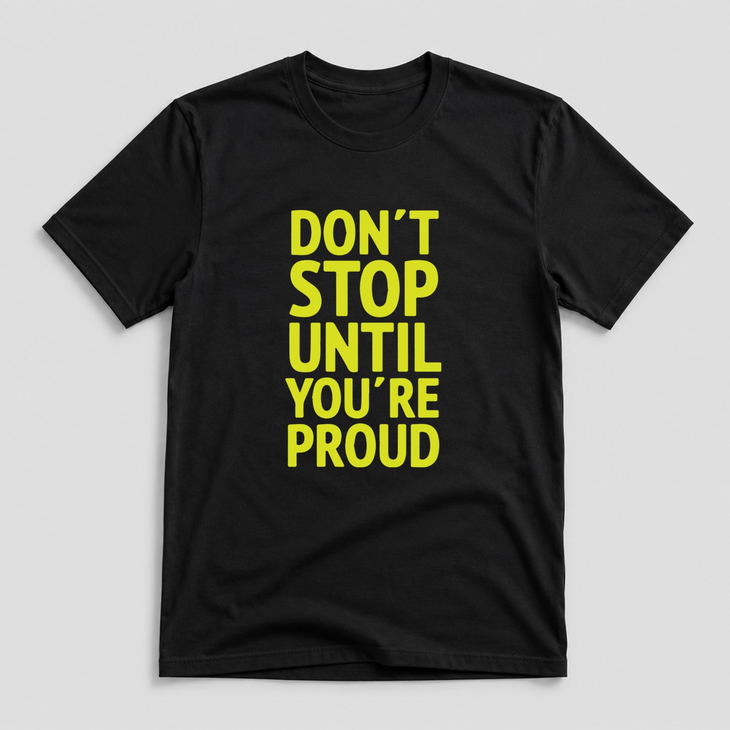 Tricou Funny Gym Don’t Stop - Negru