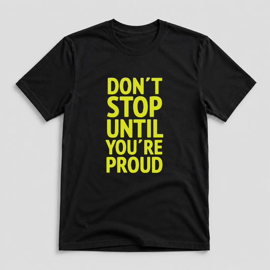 Tricou Funny Gym Don’t Stop - Negru