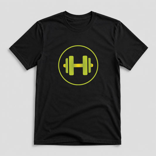 Tricou Funny Gym Dumbbell Mode - Negru