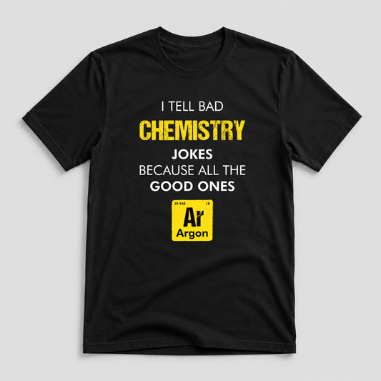 Tricou Geek Bad Jokes Loading - Negru