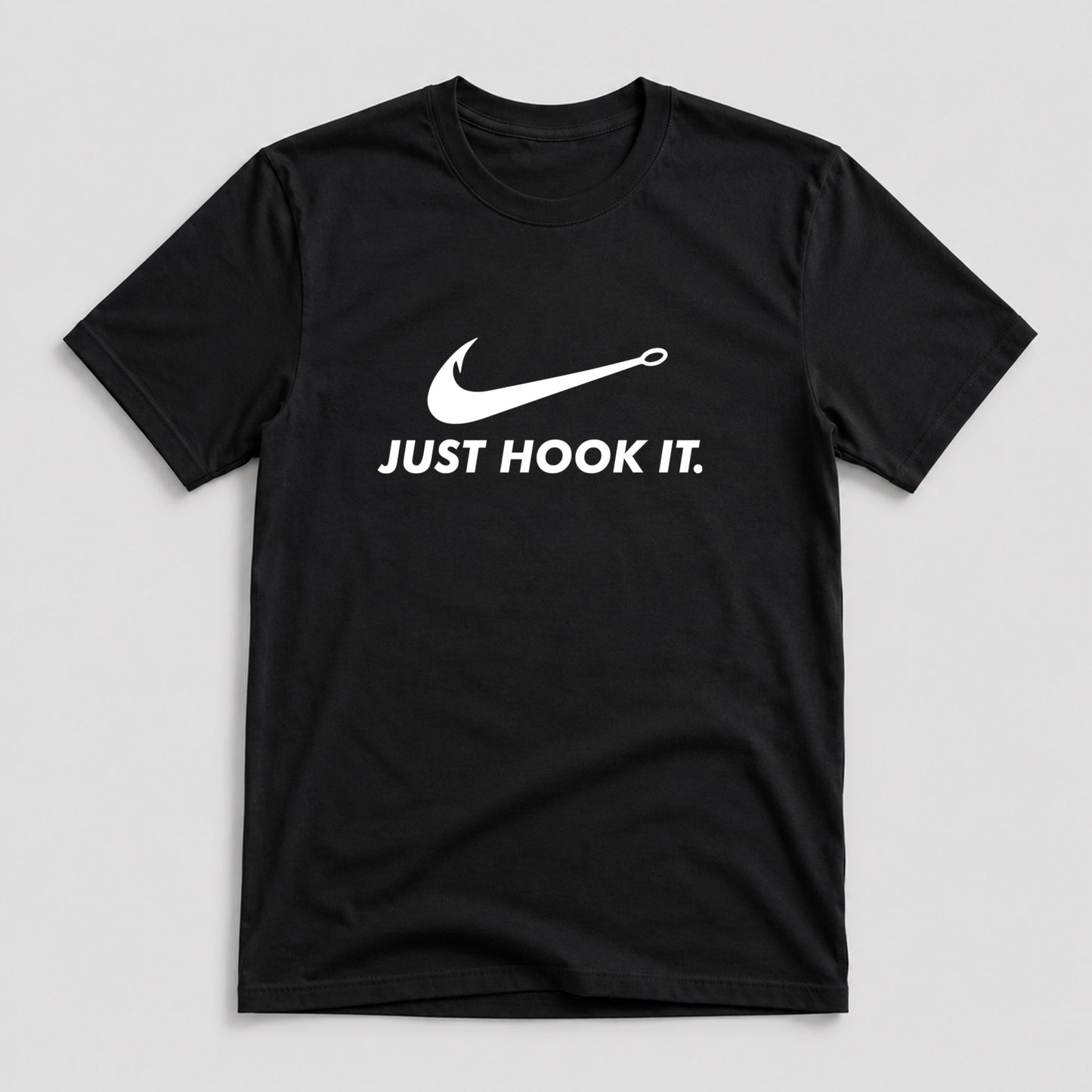 Tricou Pescar Hook It - Negru