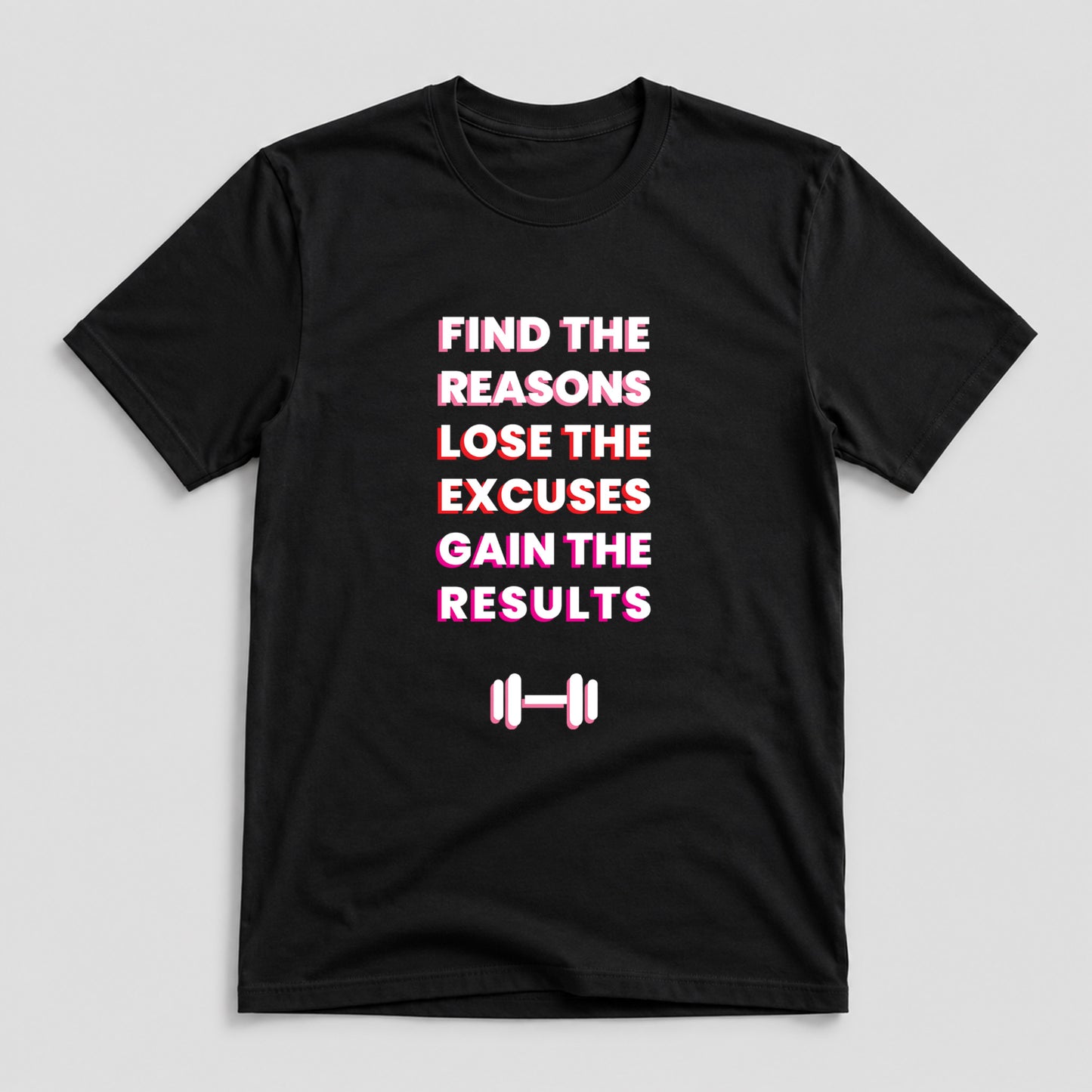 Tricou Funny Gym Lose Excuses - Negru