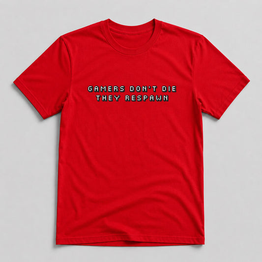 Tricou Geek Gamers Respawn - Roșu