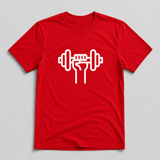 Tricou Funny Gym Power - Roșu