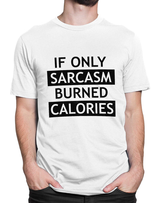 Tricou Calories Don’t Count Today - Alb - tricou cu mesaj amuzant