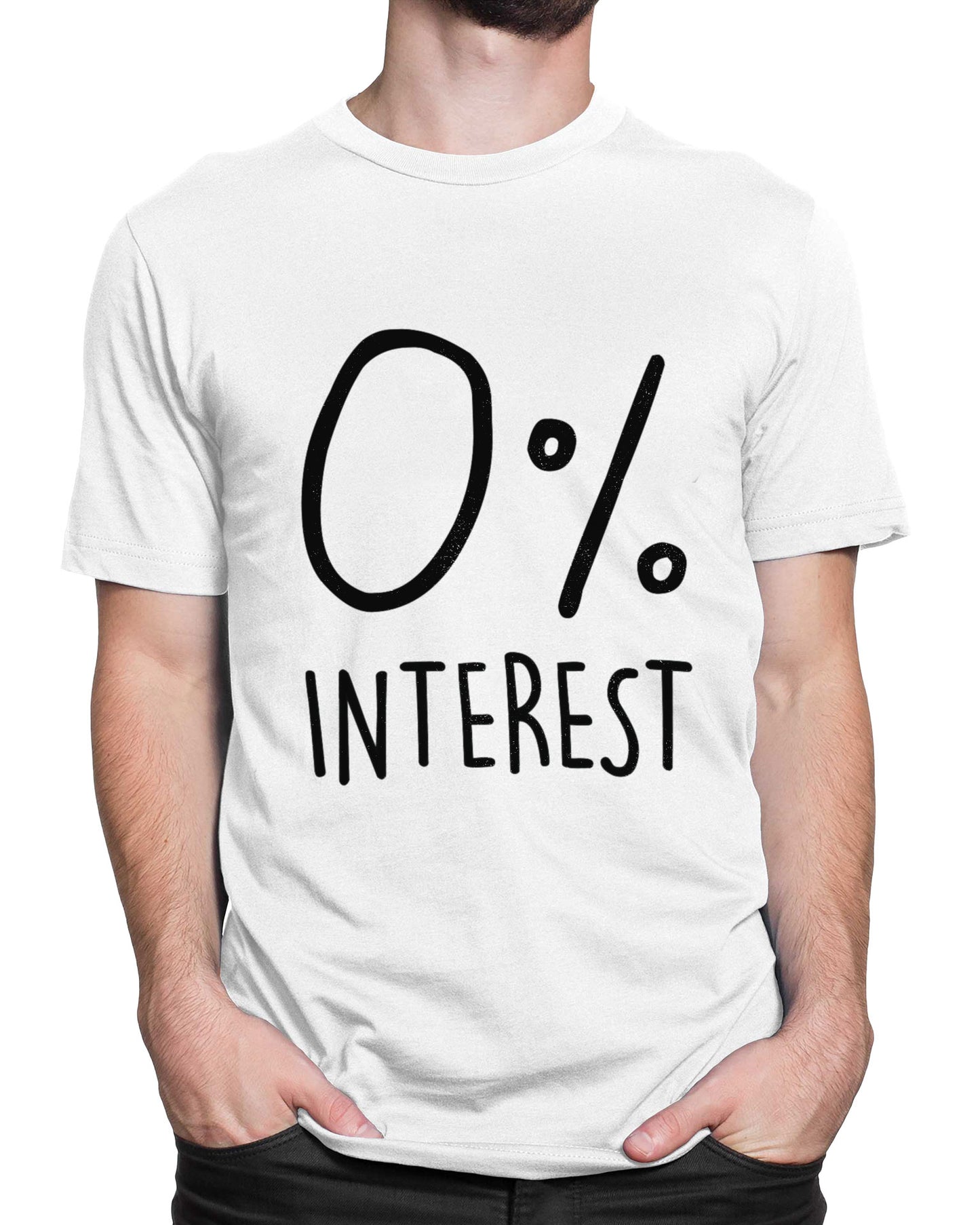 Tricou I Lost Interest - Alb - tricou cu mesaj amuzant
