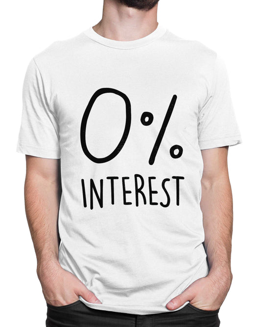 Tricou I Lost Interest - Alb - tricou cu mesaj amuzant