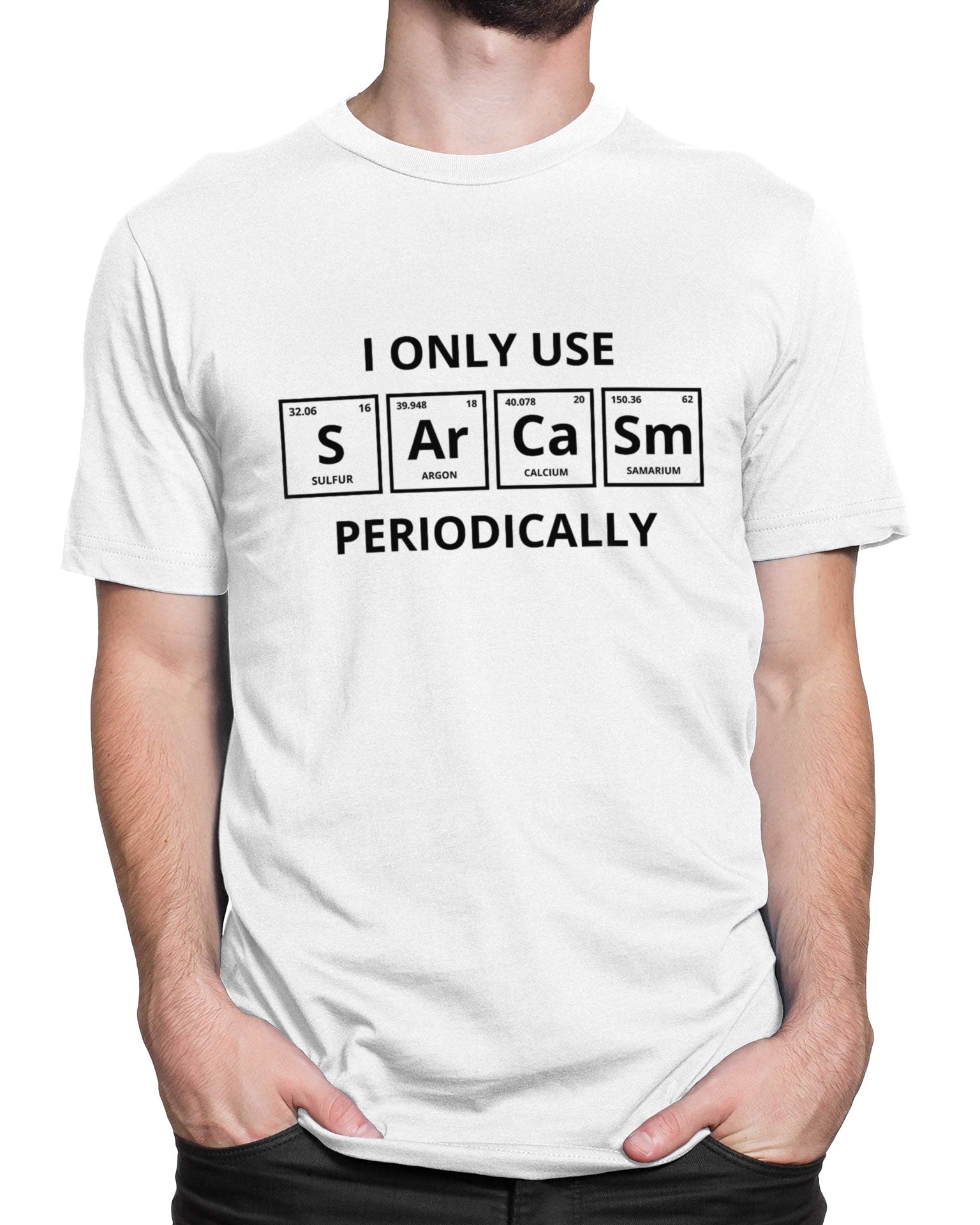 Tricou Geek Sarcasm Percentage - Alb - tricou cu mesaj