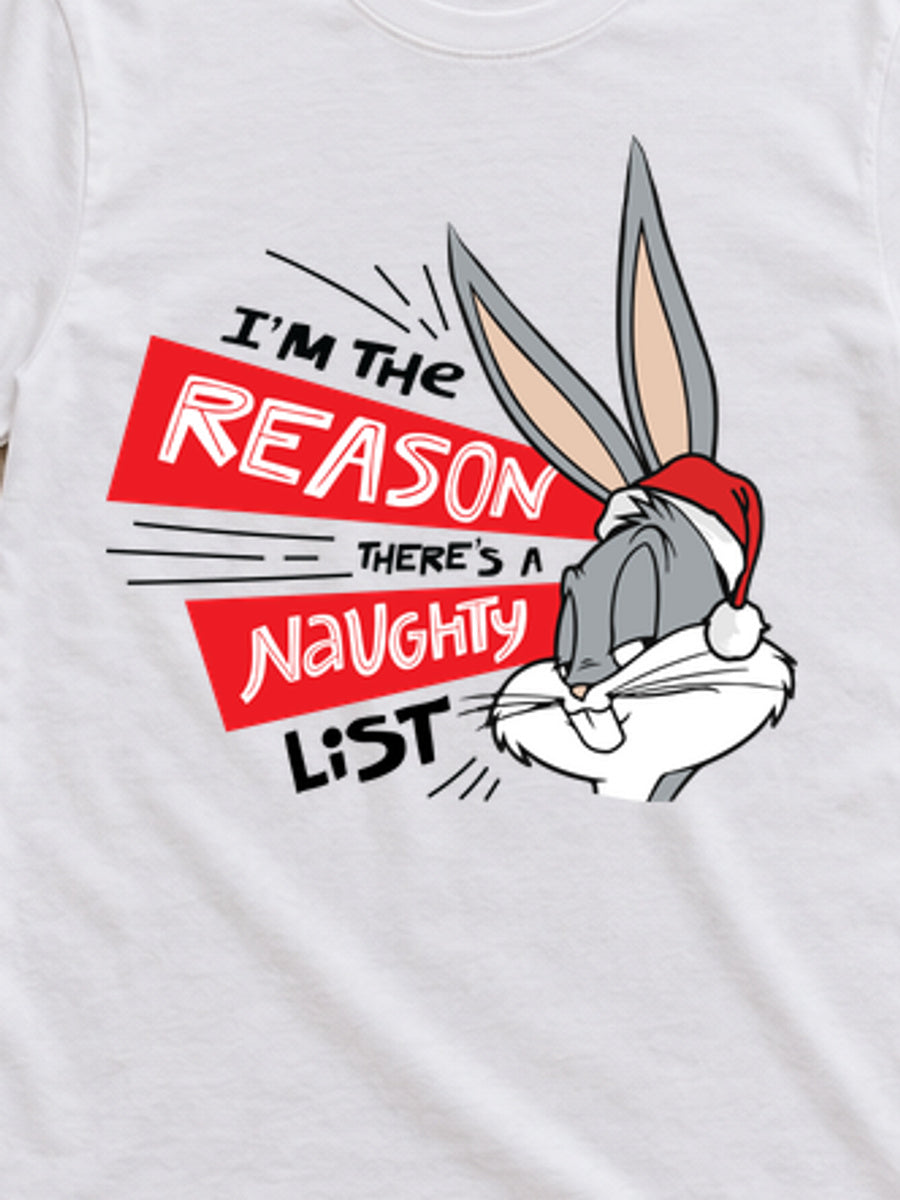 Tricou de Crăciun The Reason - Alb - detaliu grafică (mockup)
