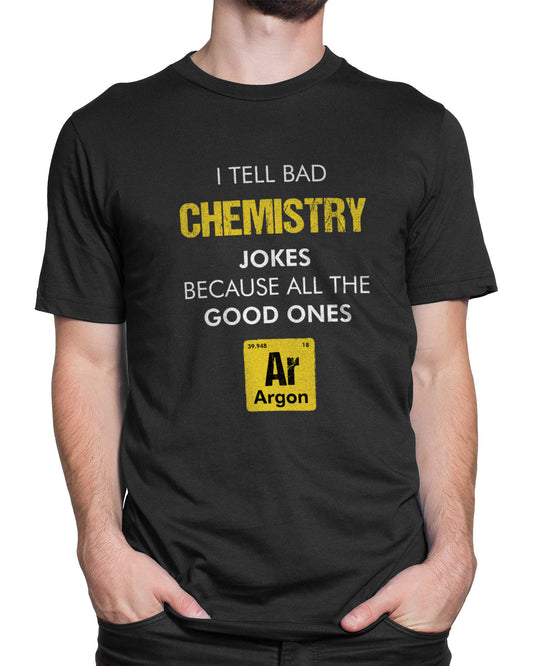 Tricou Geek Bad Jokes Loading - Negru - tricou cu mesaj