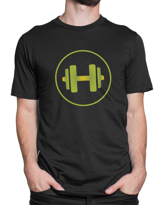 Tricou Funny Gym Dumbbell Mode - Negru - tricou cu mesaj