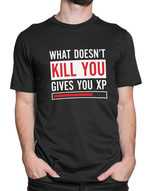 Tricou Geek What Doesn’t Kill You - Negru - tricou cu mesaj