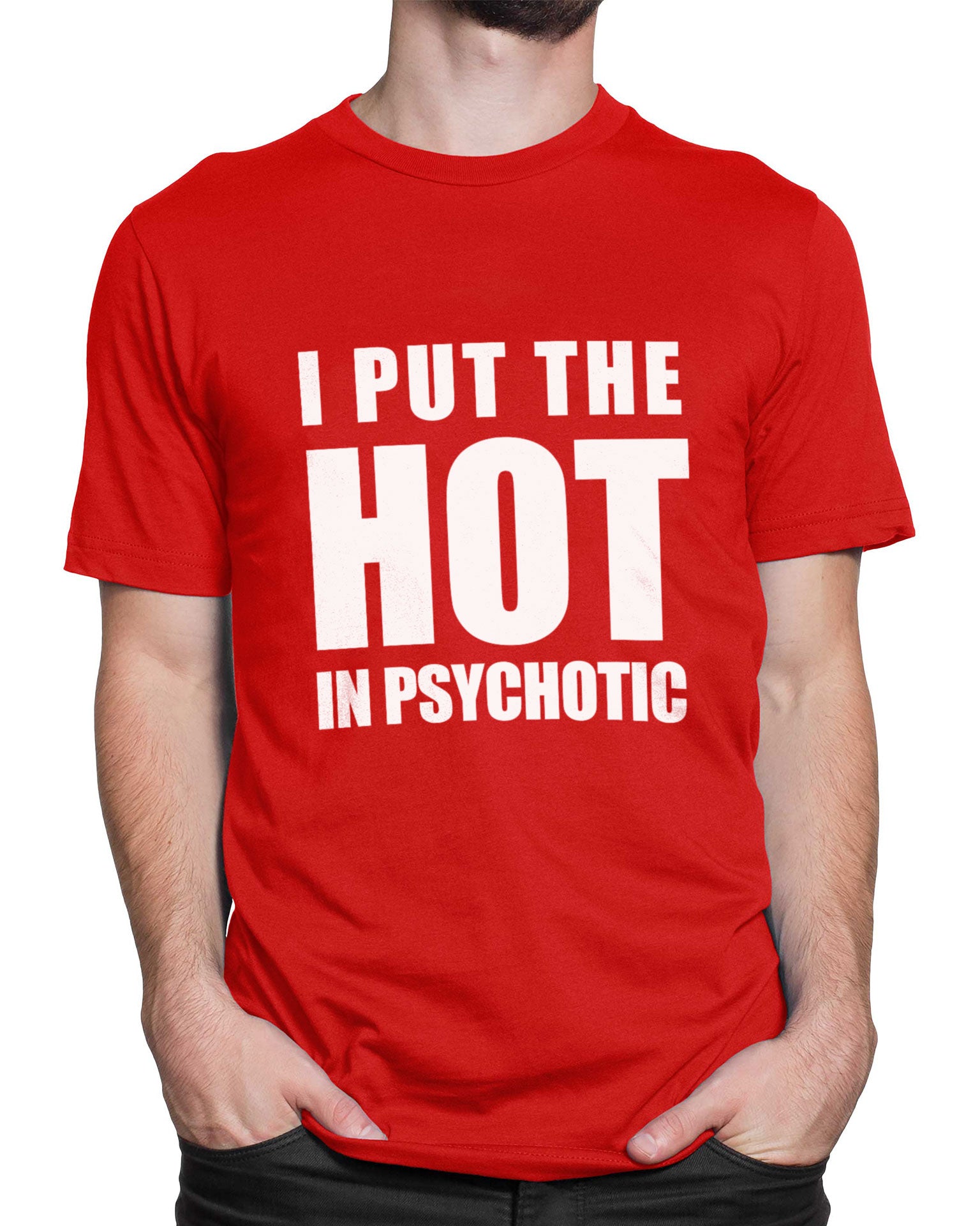 Tricou The Hot One - Roșu - tricou cu mesaj amuzant