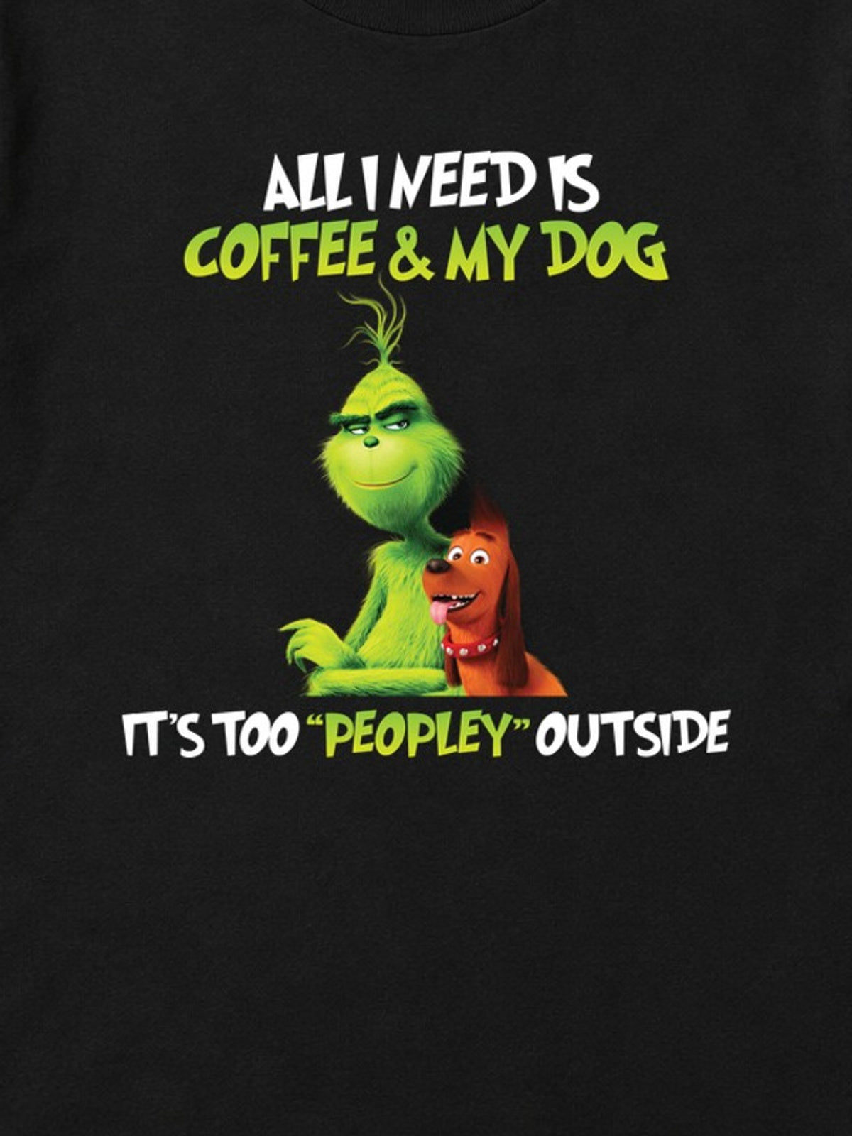 Tricou de Crăciun Too Peopley - Negru - detaliu grafică 3:4 [secondary-3x4-20261020]